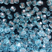 Csiszolt gyöngy vil.kék 3 mm