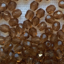 Csiszolt gyöngy füstbarna 4 mm