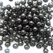 Teklagyöngy fekete 6 mm