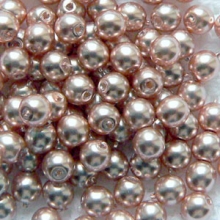 Teklagyöngy vil.rózsaszín 6 mm