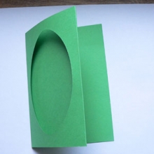 Paszpartu (papír képkeret)zöld