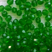 Csiszolt gyöngy zöld 3 mm
